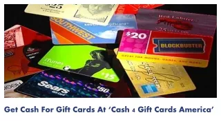 Cash 4 Gift Cards America Is The Perfect Destination For Selling Gift Cards Online in USA