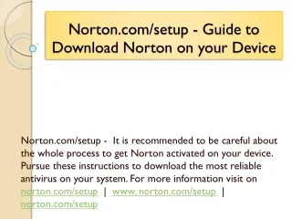 norton com setup guide to download norton on your device