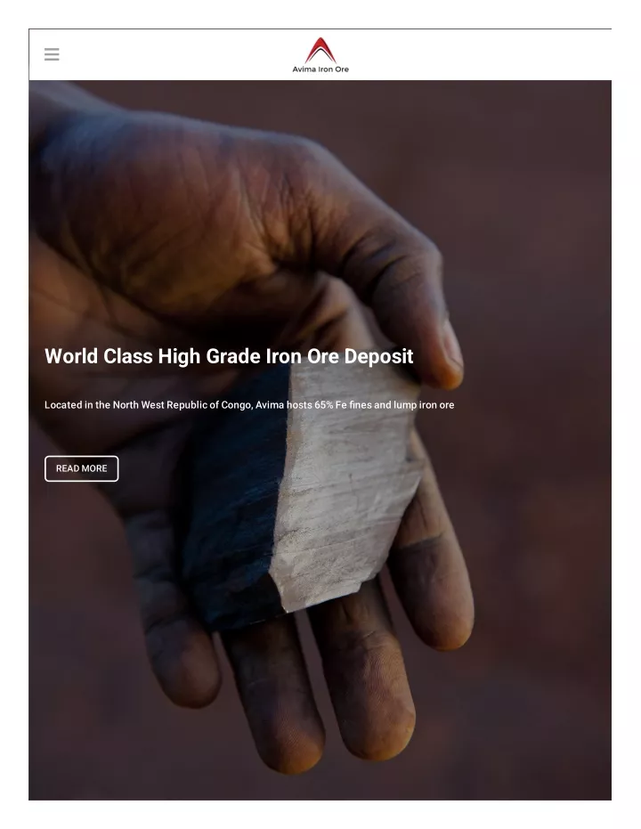 world class high grade iron ore deposit
