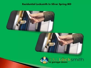 Residential Locksmith in Silver Spring MD