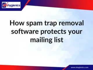 How spam trap removal software protects your mailing list