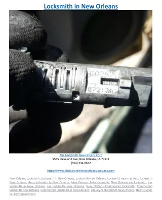 locksmith in new orleans
