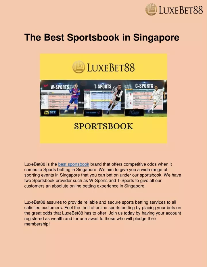 the best sportsbook in singapore