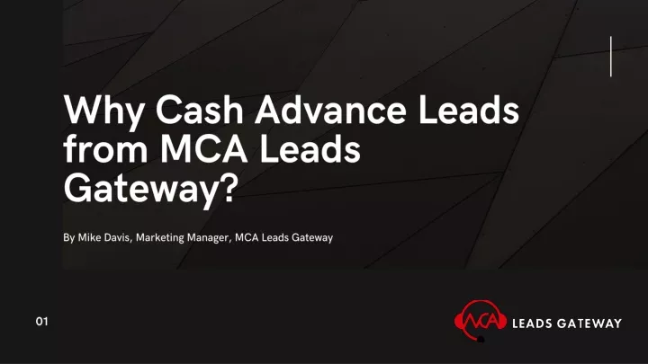 why cash advance leads from mca leads gateway