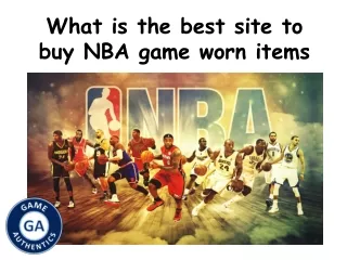 What is the best site to buy NBA game worn items