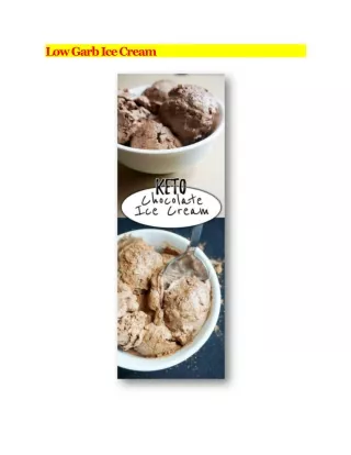 low garb ice cream