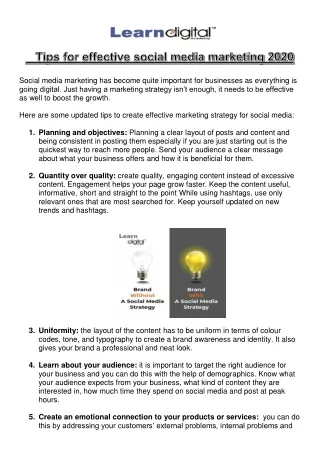 social media marketing has become quite important