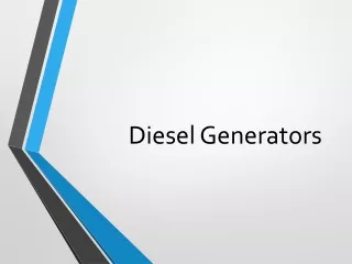 Diesel Generators in Uganda