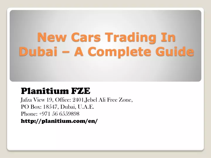 new cars trading in dubai a complete guide