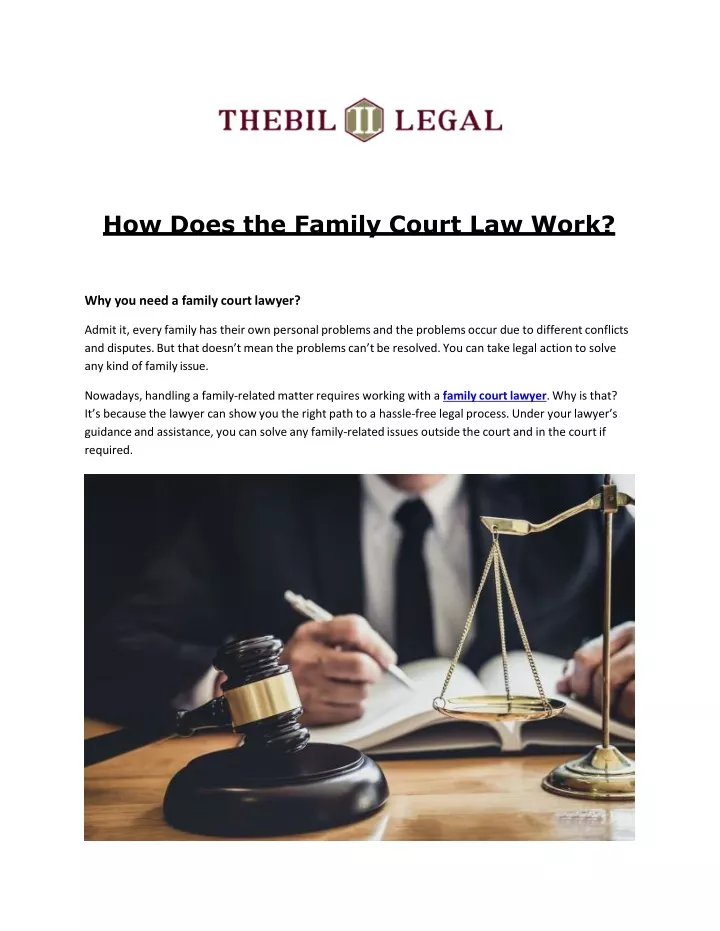 how does the family court law work