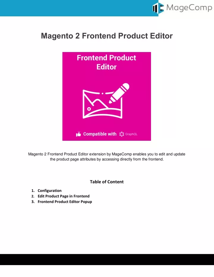 magento 2 frontend product editor