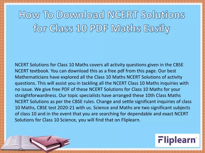 how to download ncert solutions for class 10 pdf maths easily