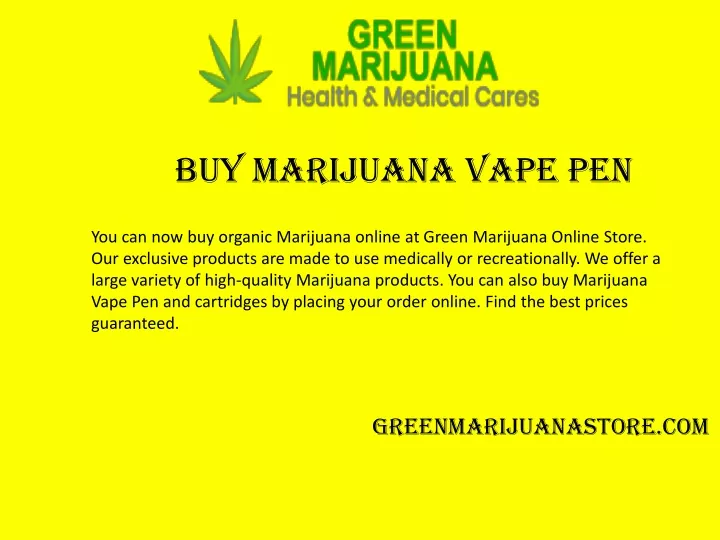 buy marijuana vape pen