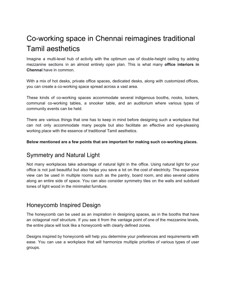 co working space in chennai reimagines
