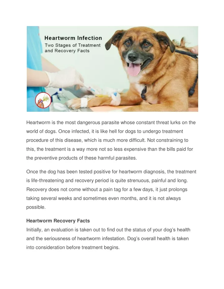 heartworm is the most dangerous parasite whose