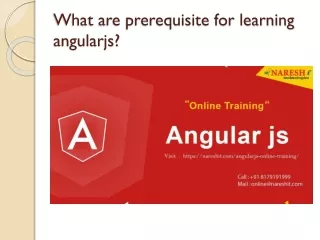 what are prerequisite for learning angularjs