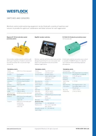 switches and sensors