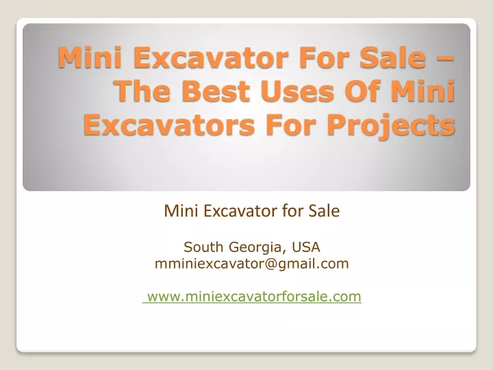 mini excavator for sale the best uses of mini excavators for projects