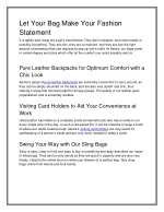 Let Your Bag Make Your Fashion Statement - slide 1