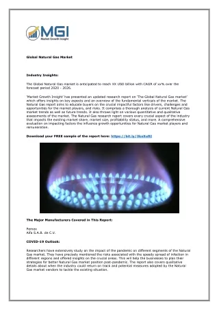 global natural gas market