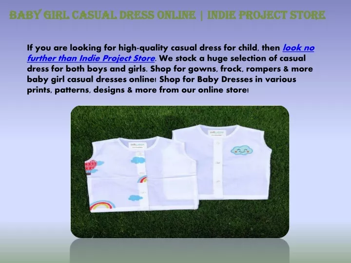 baby girl casual dress online indie project store