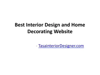 Best Interior Design and Home Decorating Website