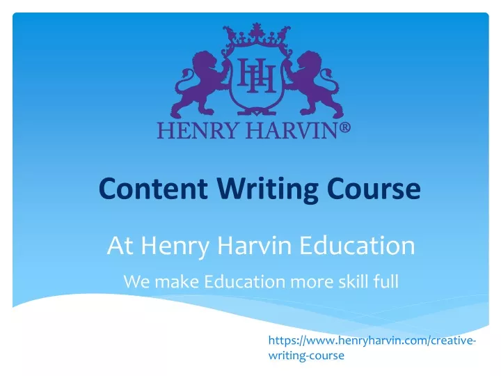 content writing course