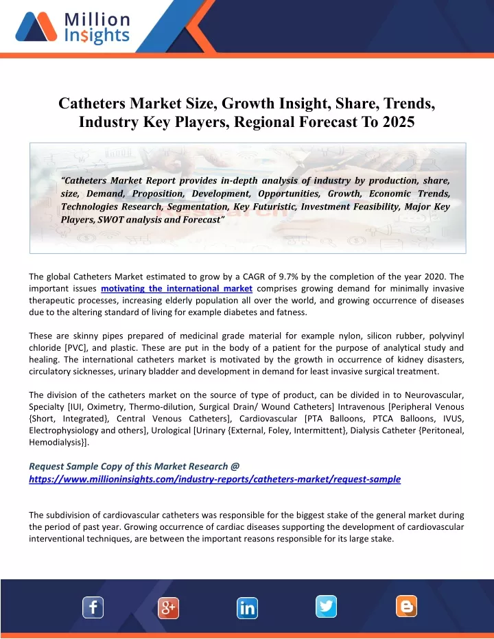 catheters market size growth insight share trends