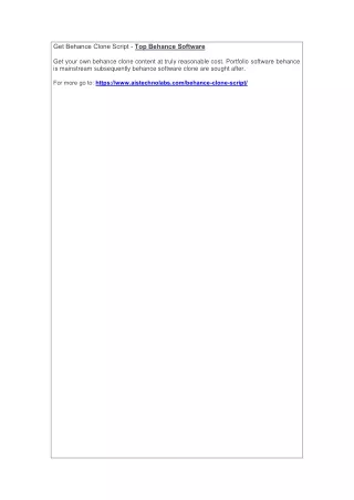 get behance clone script top behance software