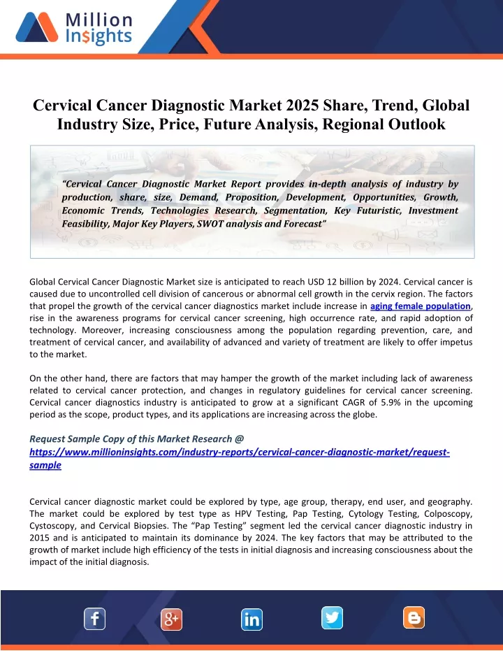 cervical cancer diagnostic market 2025 share
