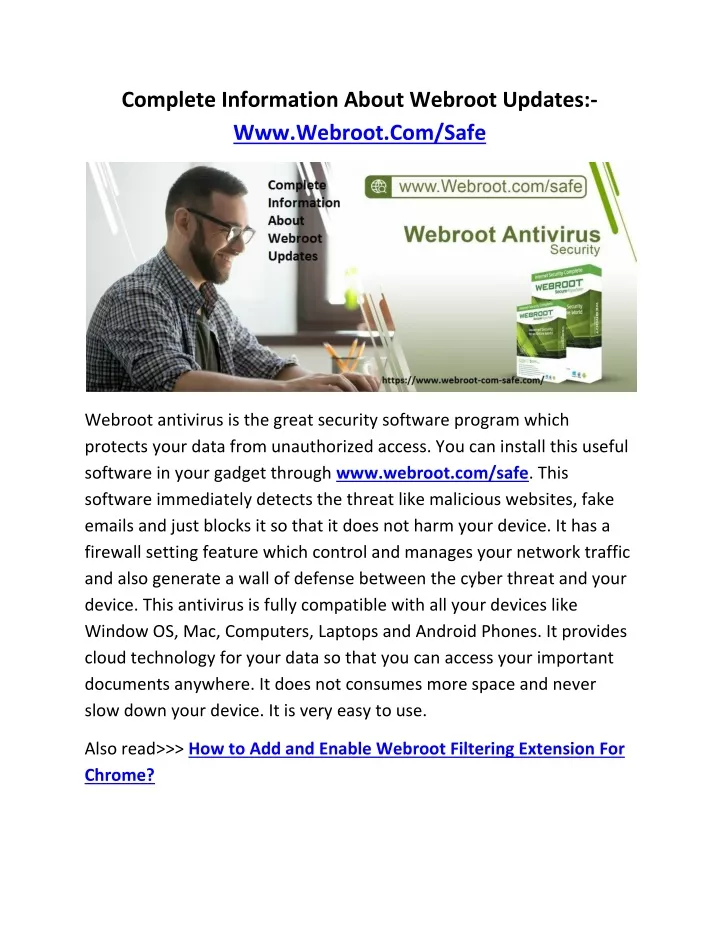 complete information about webroot updates