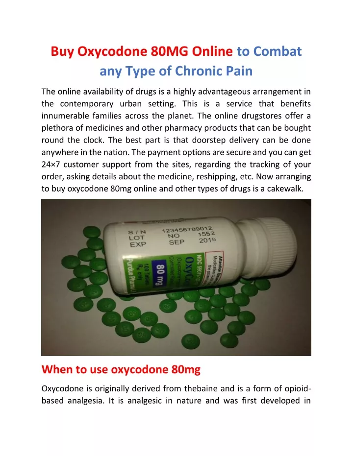 buy oxycodone 80mg online to combat any type