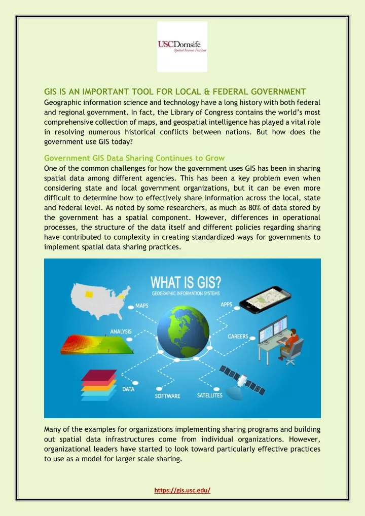 PPT How Does The Local Federal Government Use GIS Today PowerPoint 