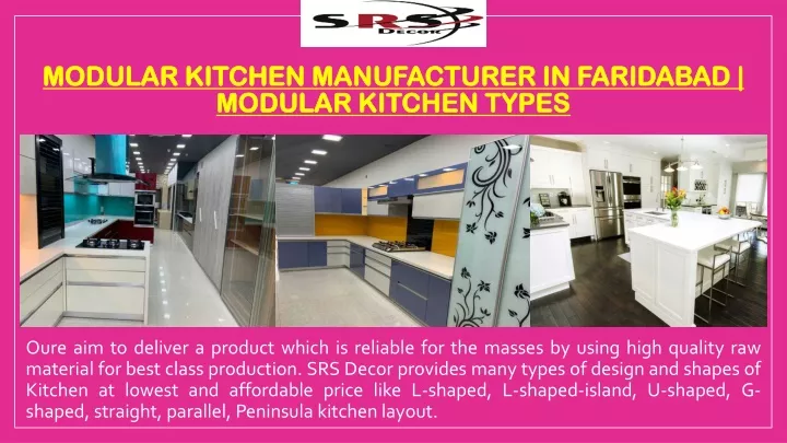 modular kitchen manufacturer in faridabad modular kitchen types