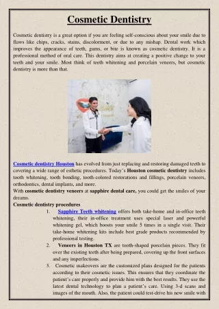 cosmetic dentistry