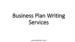 business plan writing services