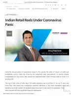 Indian Retail Reels Under Coronavirus Panic