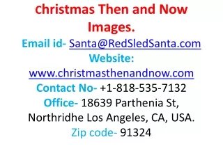 Christmas Then and Now | Comparison images | Santa then and now