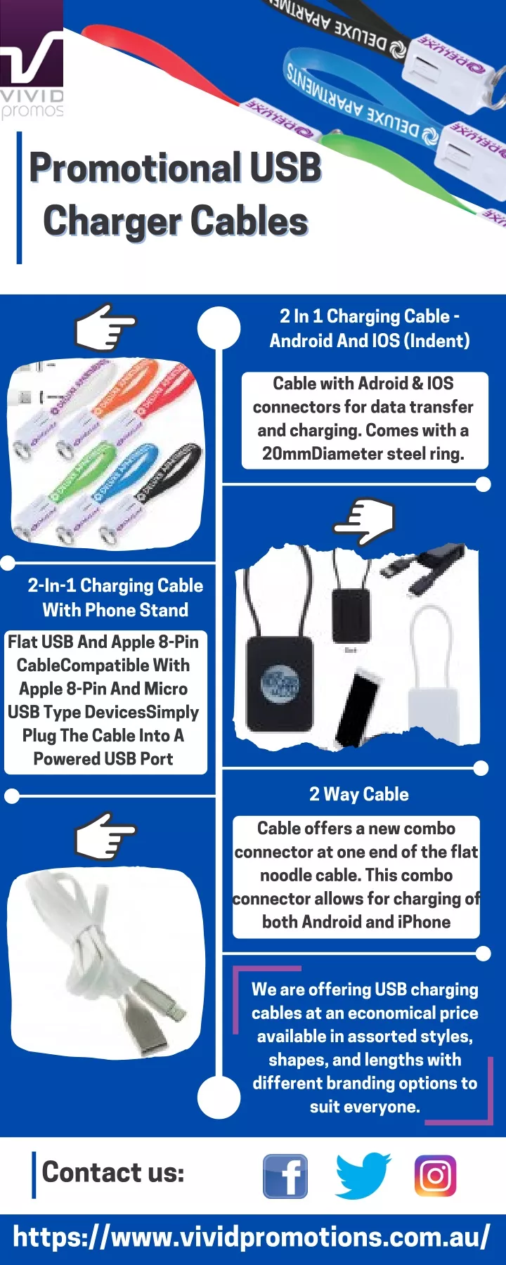 promotional usb promotional usb charger cables