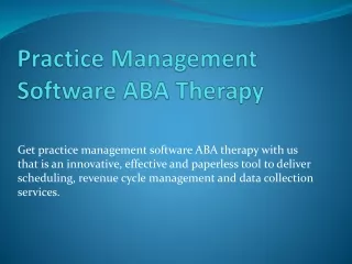 practice management software aba therapy