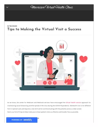 Tips to Making the Virtual Visit a Success
