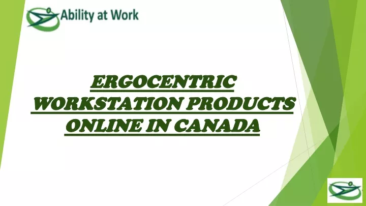 ergocentric workstation products online in canada