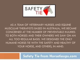 Tying Horses Safely