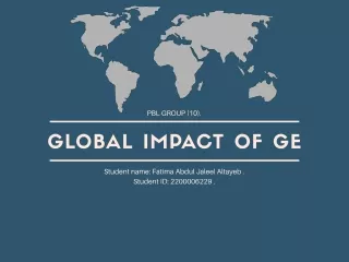 Global impact of GE