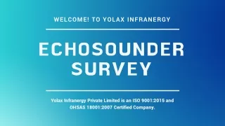 Multibeam Echosounder Survey, Multibeam Echosounder Rental, Multibeam Bathymetry Survey - Yolax Infranergy