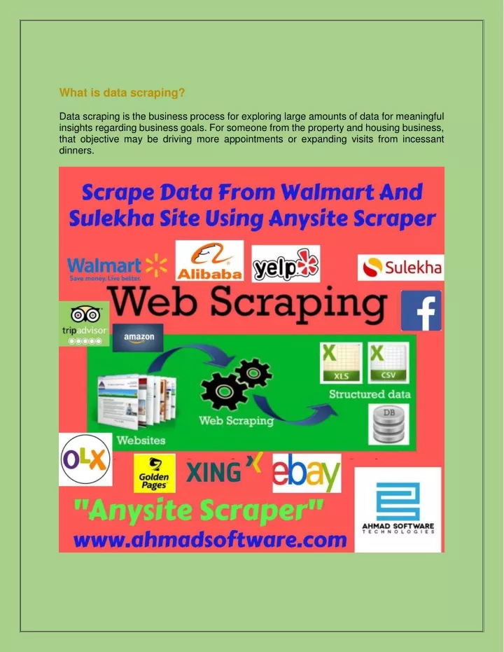 what is data scraping data scraping