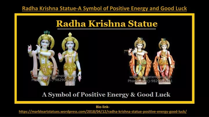 radha krishna statue a symbol of positive energy
