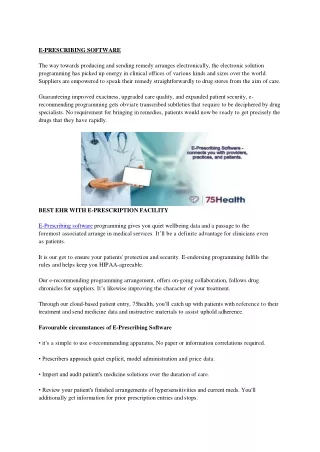 e prescribing software the way towards producing