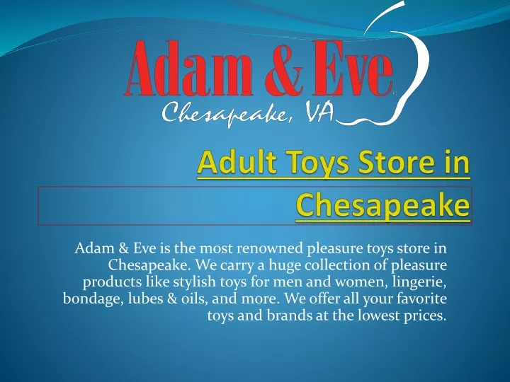 adult toys store in chesapeake