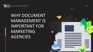 Why Document Management is Important for Marketing Agencies